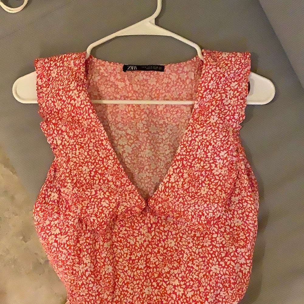 Zara OVERSIZED PRINTED DRESS new without the tag